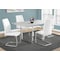 Monarch Specialties Dining Table - 36"X 60" / Grey Cement / Chrome Metal I 1119 - alternate 2